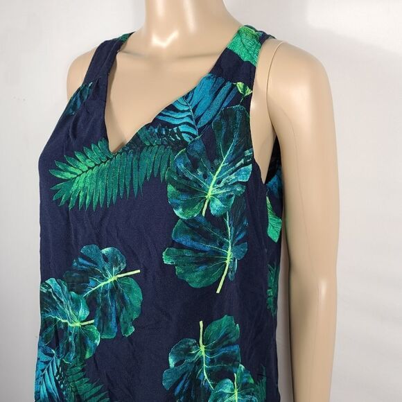 Old Navy Blue High-Neck Trapeze Tank - Picture 5 of 9